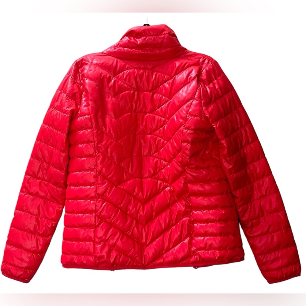 Reversible SO Quilted Puffy Puffer Zip Up Jacket Pockets Waterproof Size Small - Picture 2 of 13